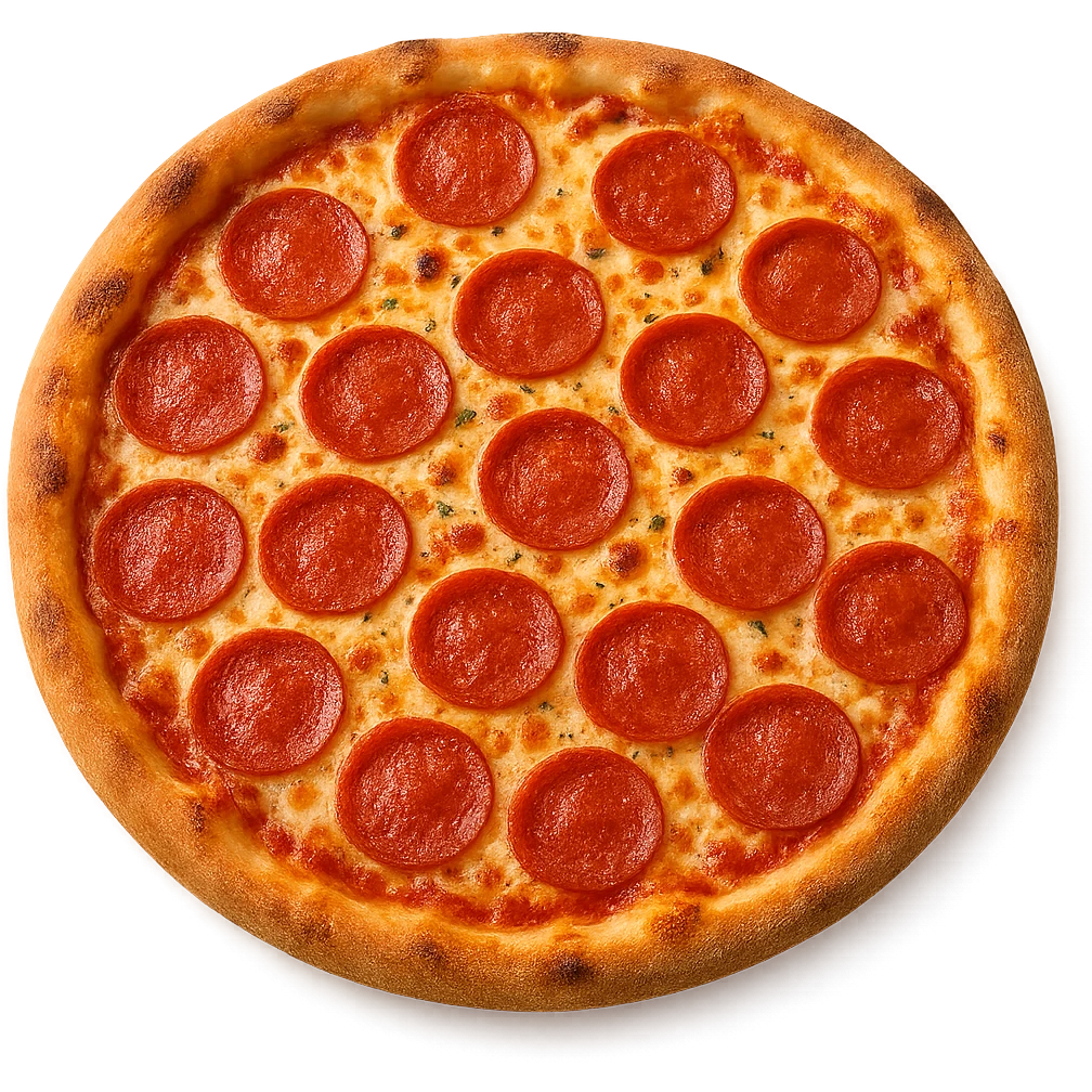 a delicious pizza emoji