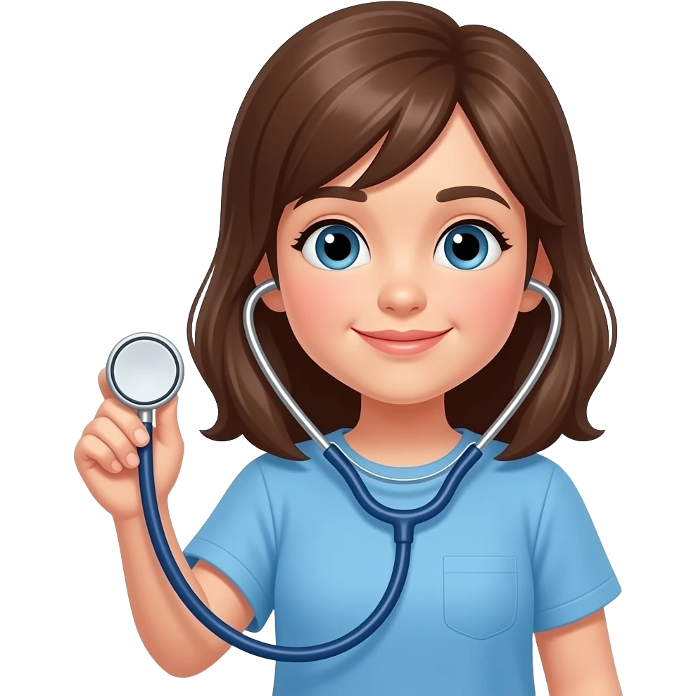 Stethoscope litmann girl emoji