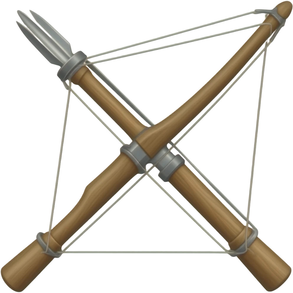 show a medieval crossbow with no background emoji
