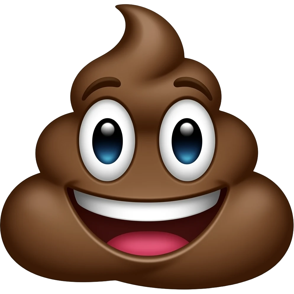 Happy poop emoji