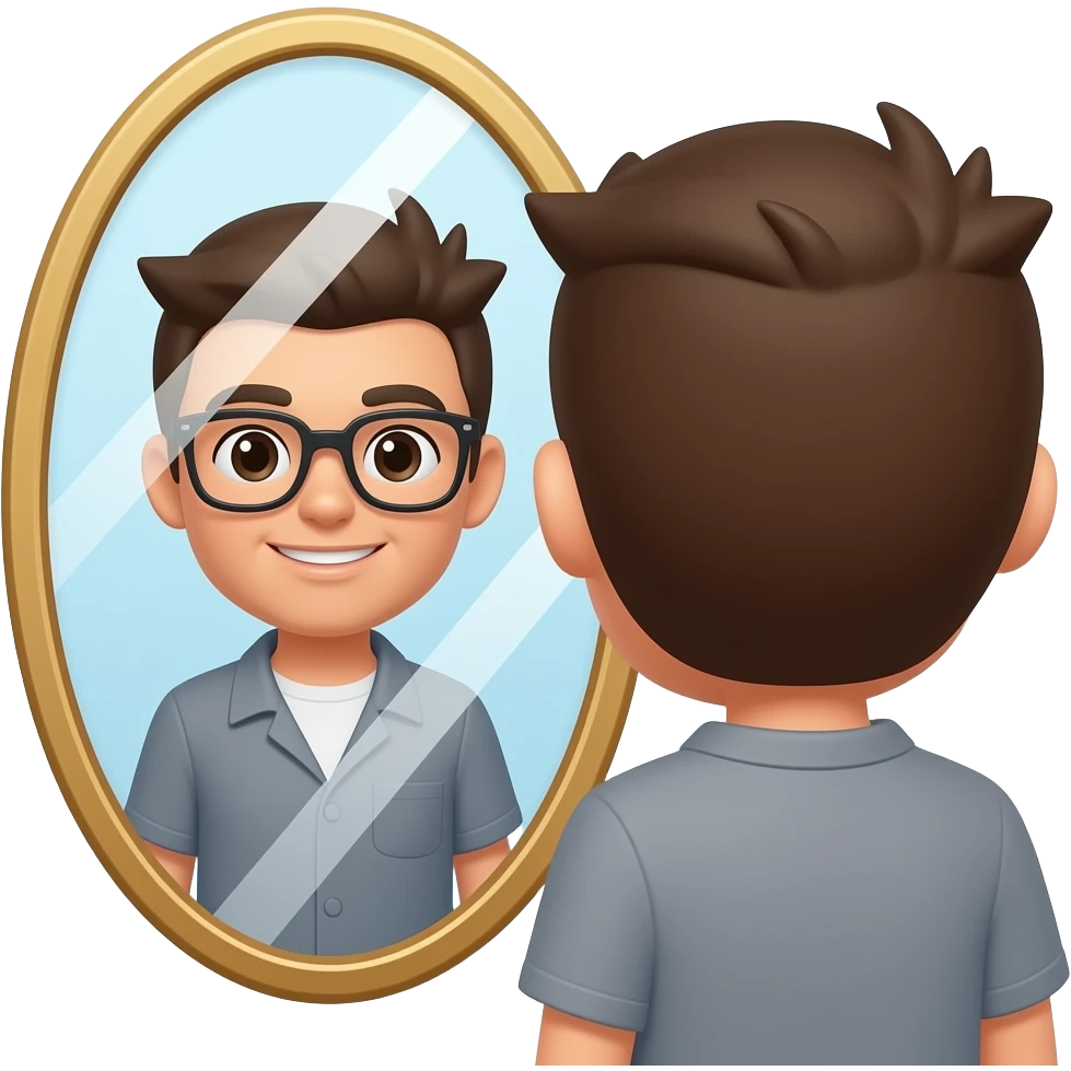 Reflection in the mirror emoji