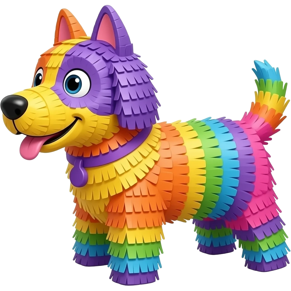 Dog shaped pinata emoji