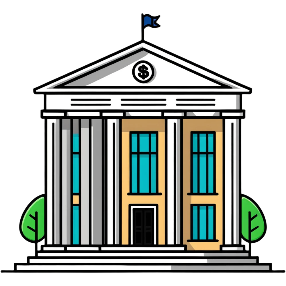 bank building emoji