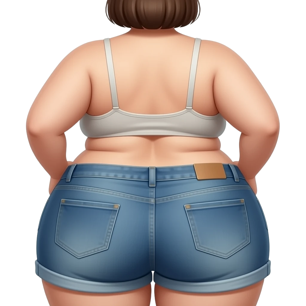 Naked lady with fat ass no pants emoji