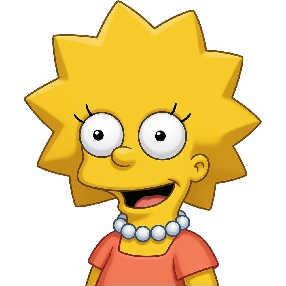 The Simpson Show: Lisa Simpson emoji