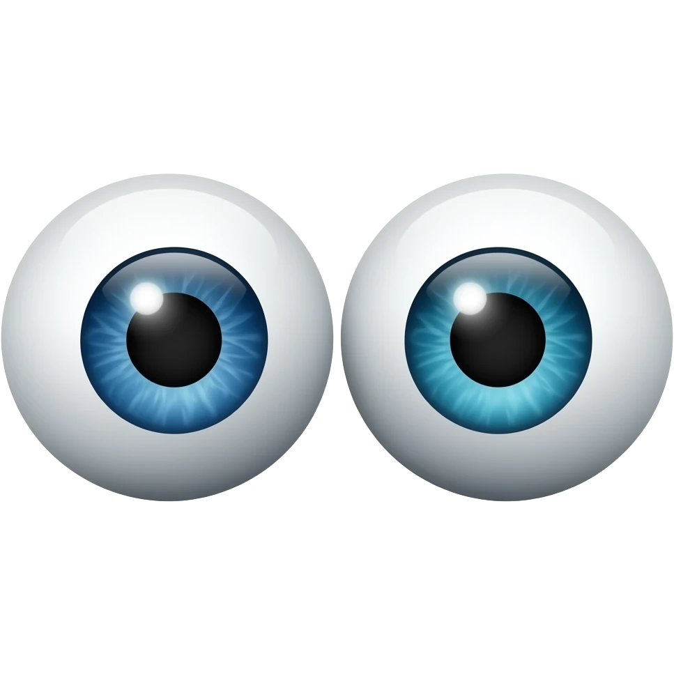 minimalistic line art sticker of two googly eyes, elegant thin strokes, pastel tones, clean vector design, no background, modern aesthetic, white outline emoji