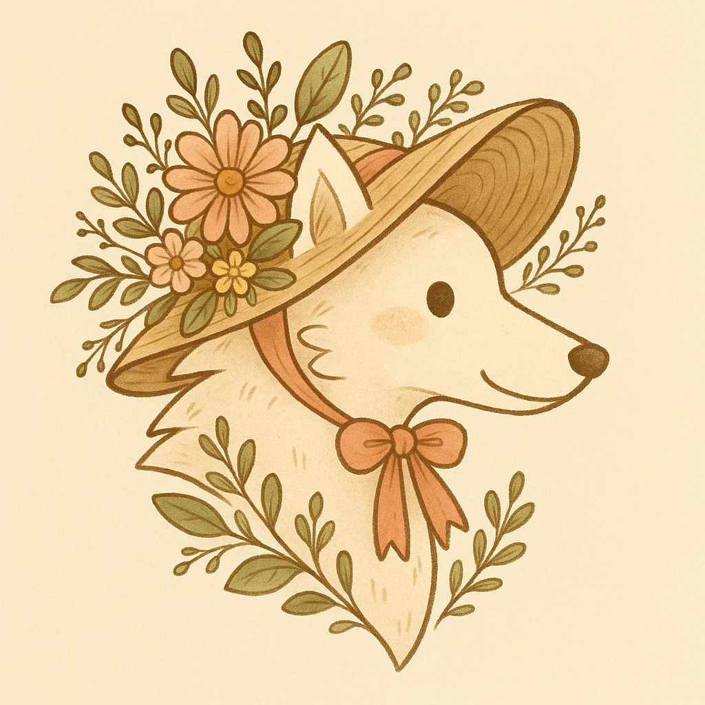 Give the Overwolf logo a cute cottagecore makeover emoji