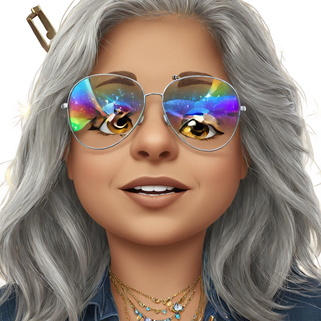 portrait of a girl with jewelry emoji