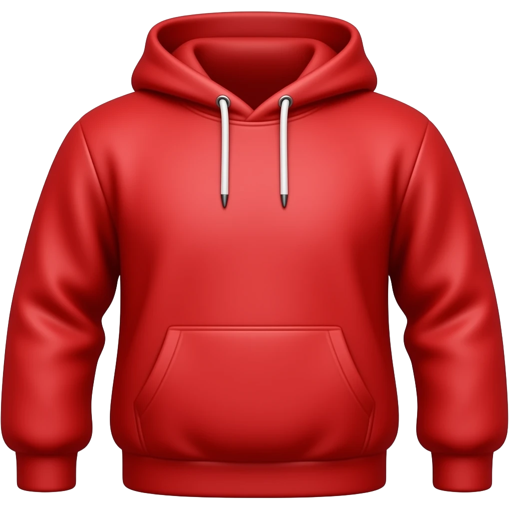 Just a red hoodie emoji