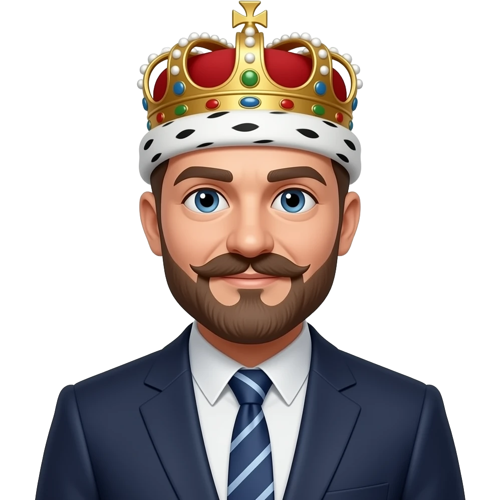 king in suit emoji