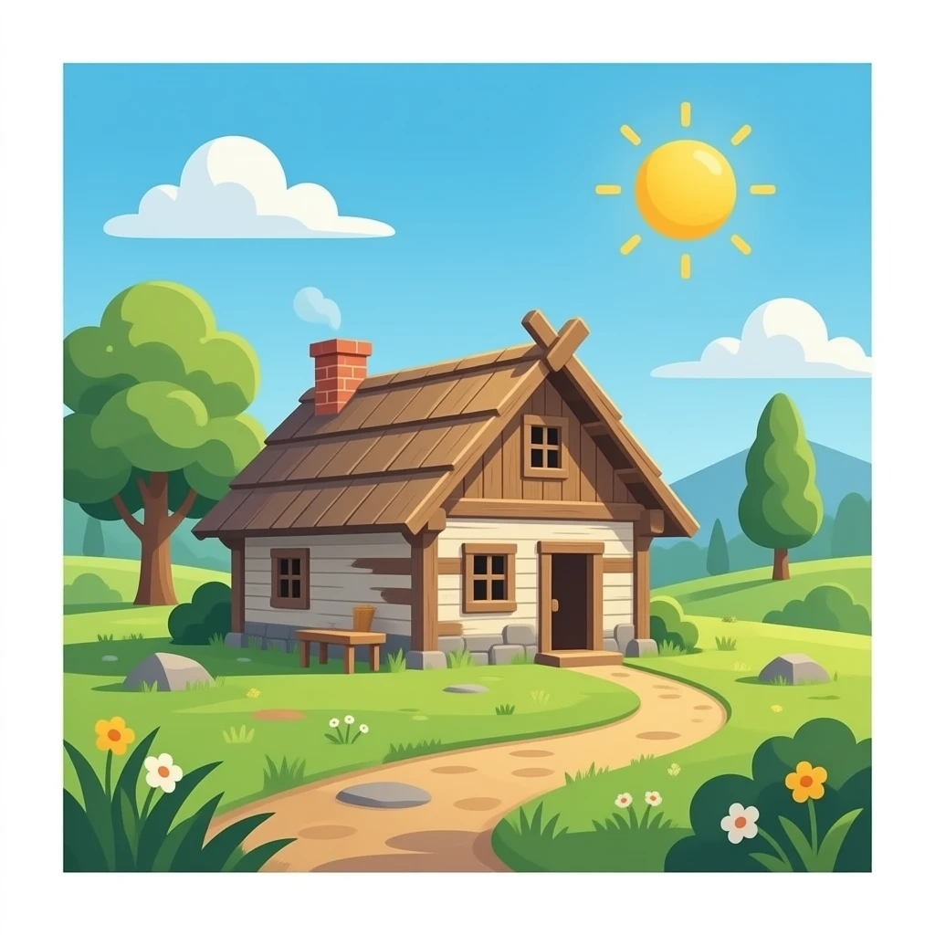 The old hut emoji