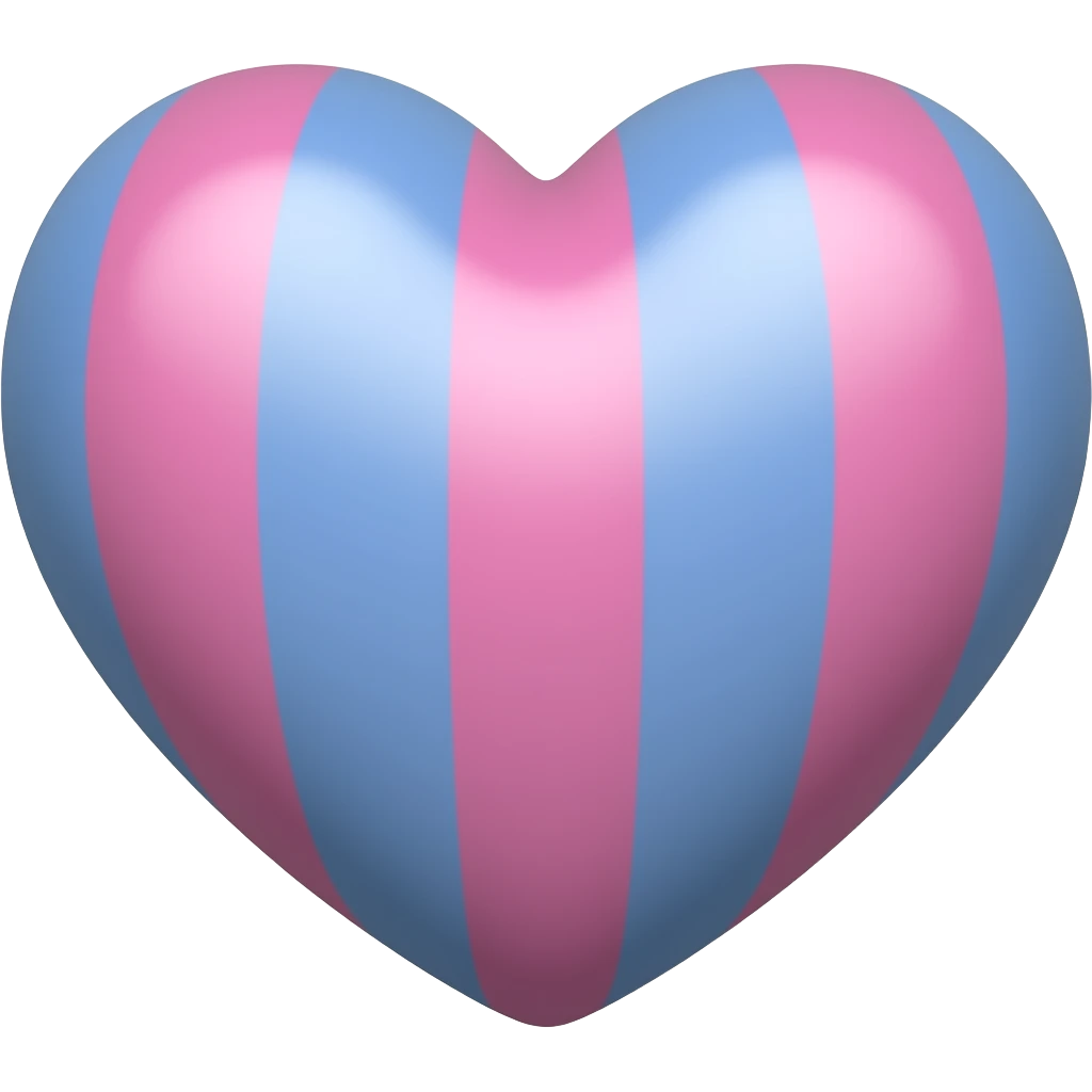 Pink and blue heart emoji