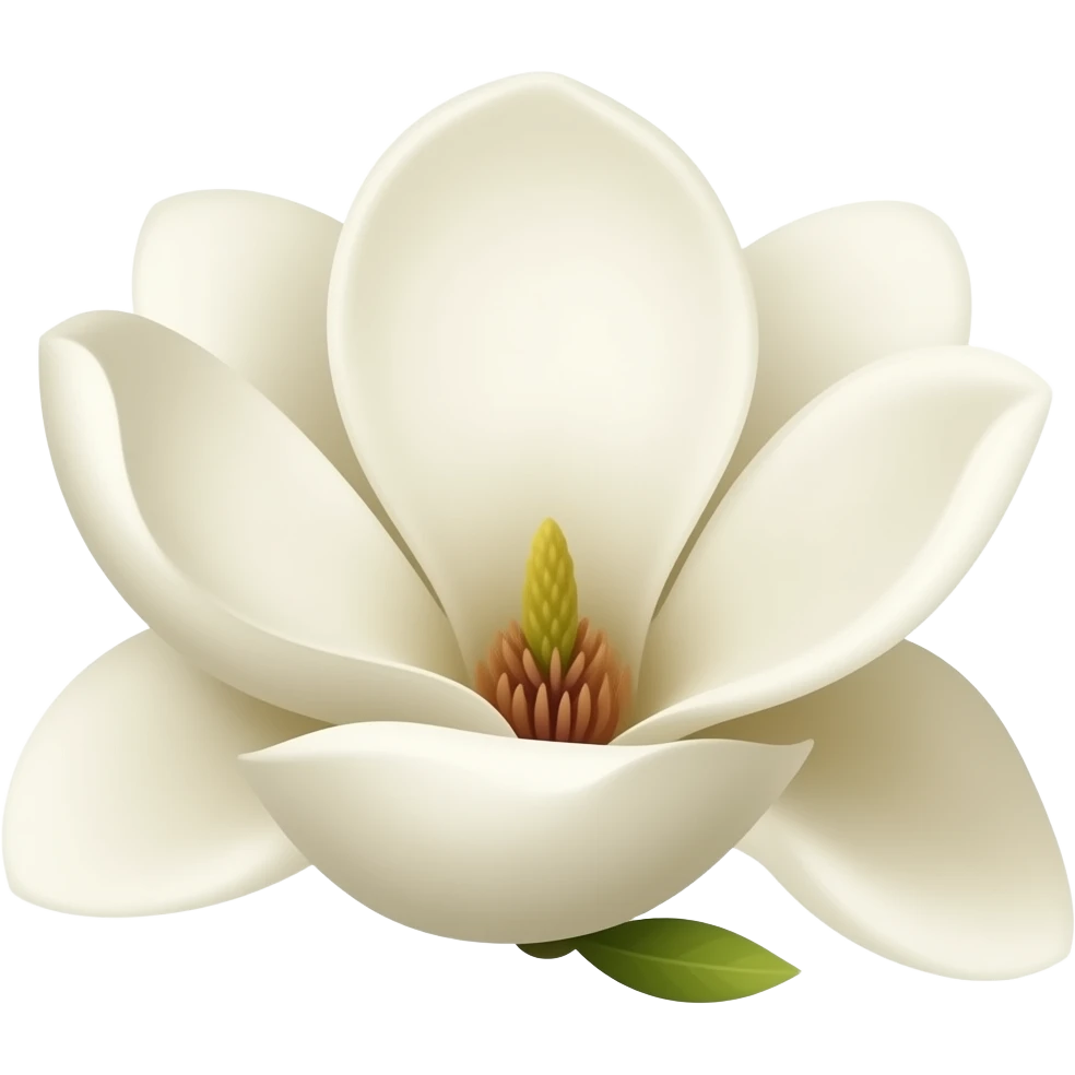 White magnolia emoji