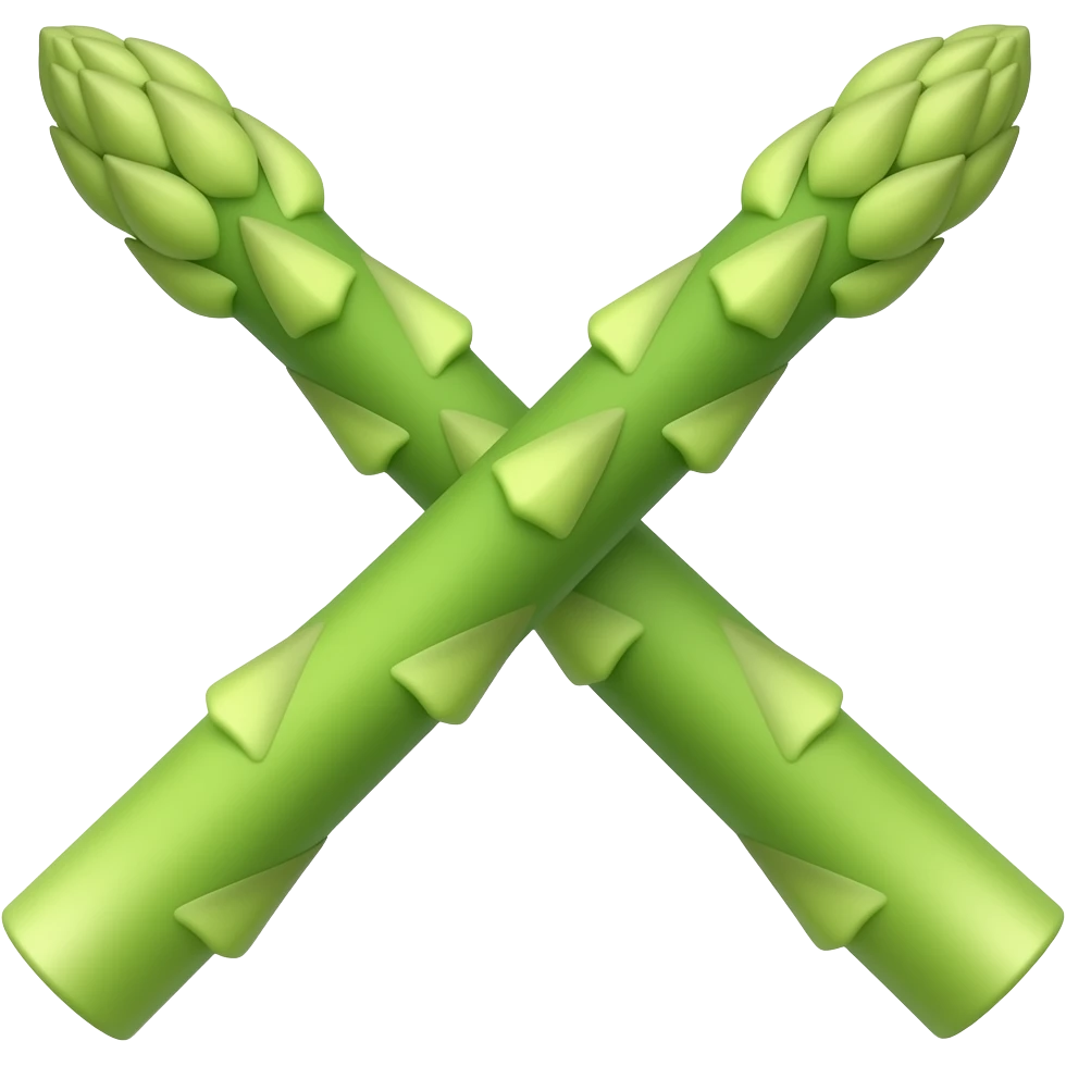 one asparagus green emoji
