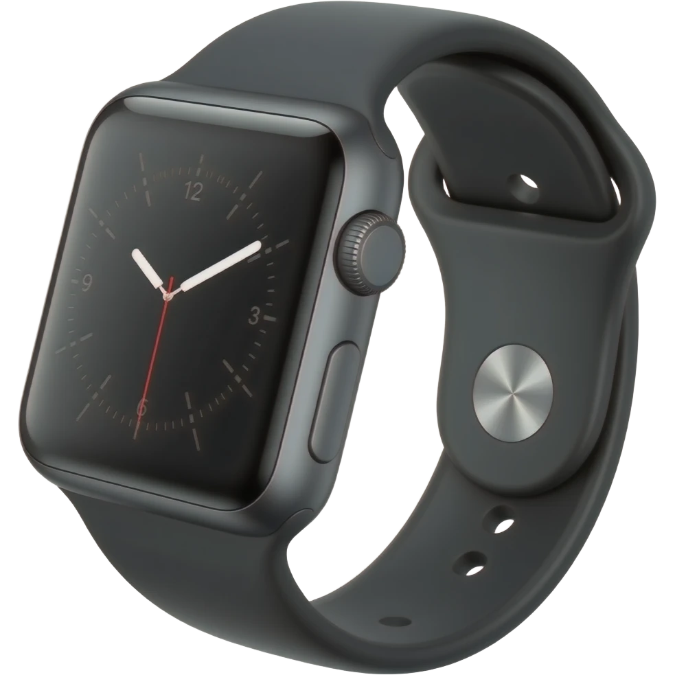 Black Apple watch emoji