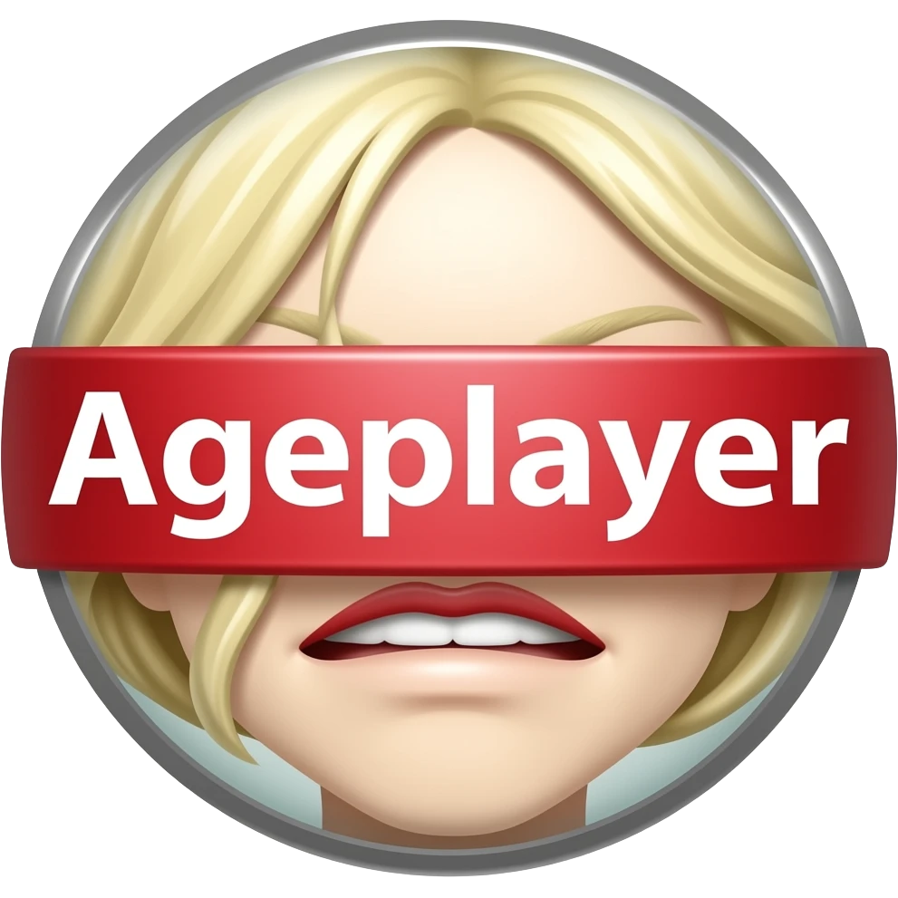 make a naughty sexual and seductive that just says the word "Ageplayer" emoji
