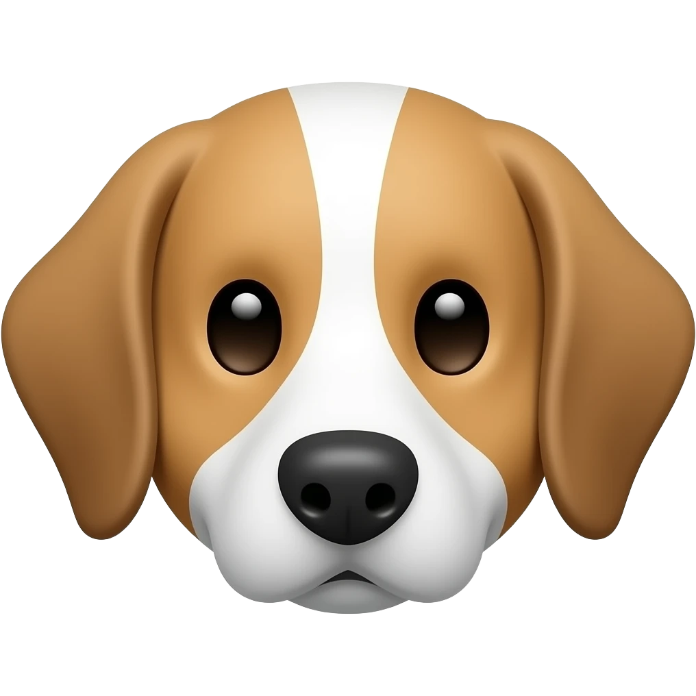 Contorno de cara de perroSinrelleno y  fondo emoji