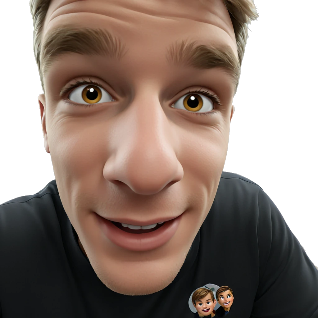 smiling boy indoors meme emoji