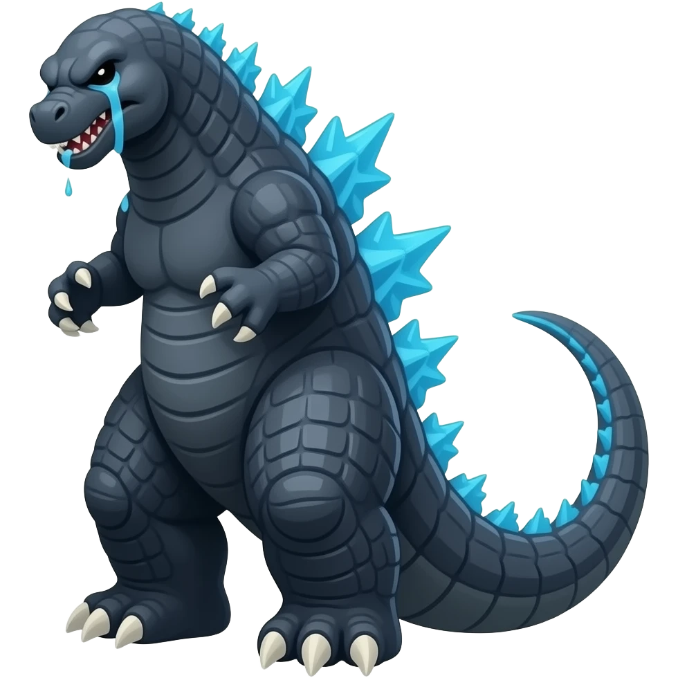 sad godzilla emoji