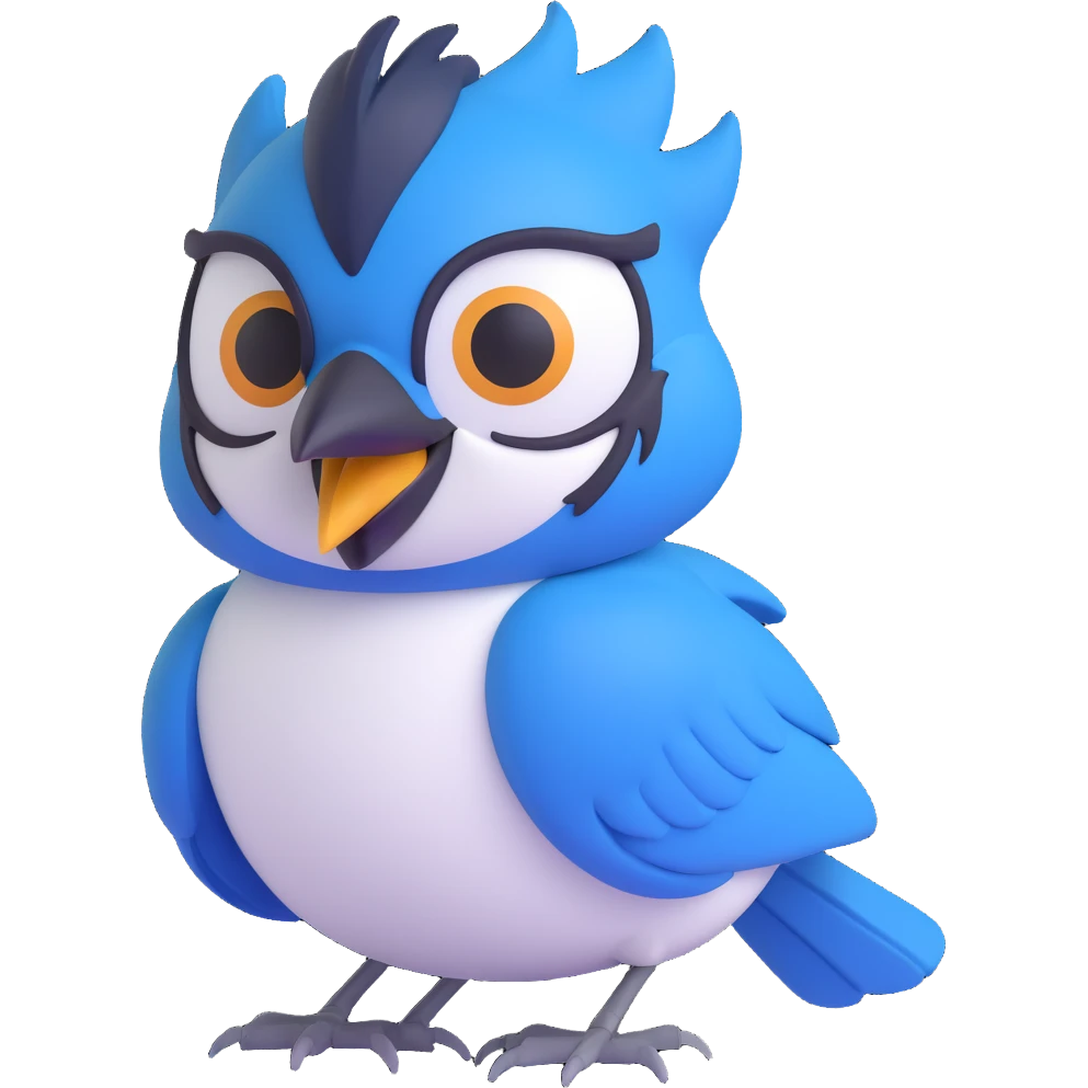 bluejay with attitude emoji