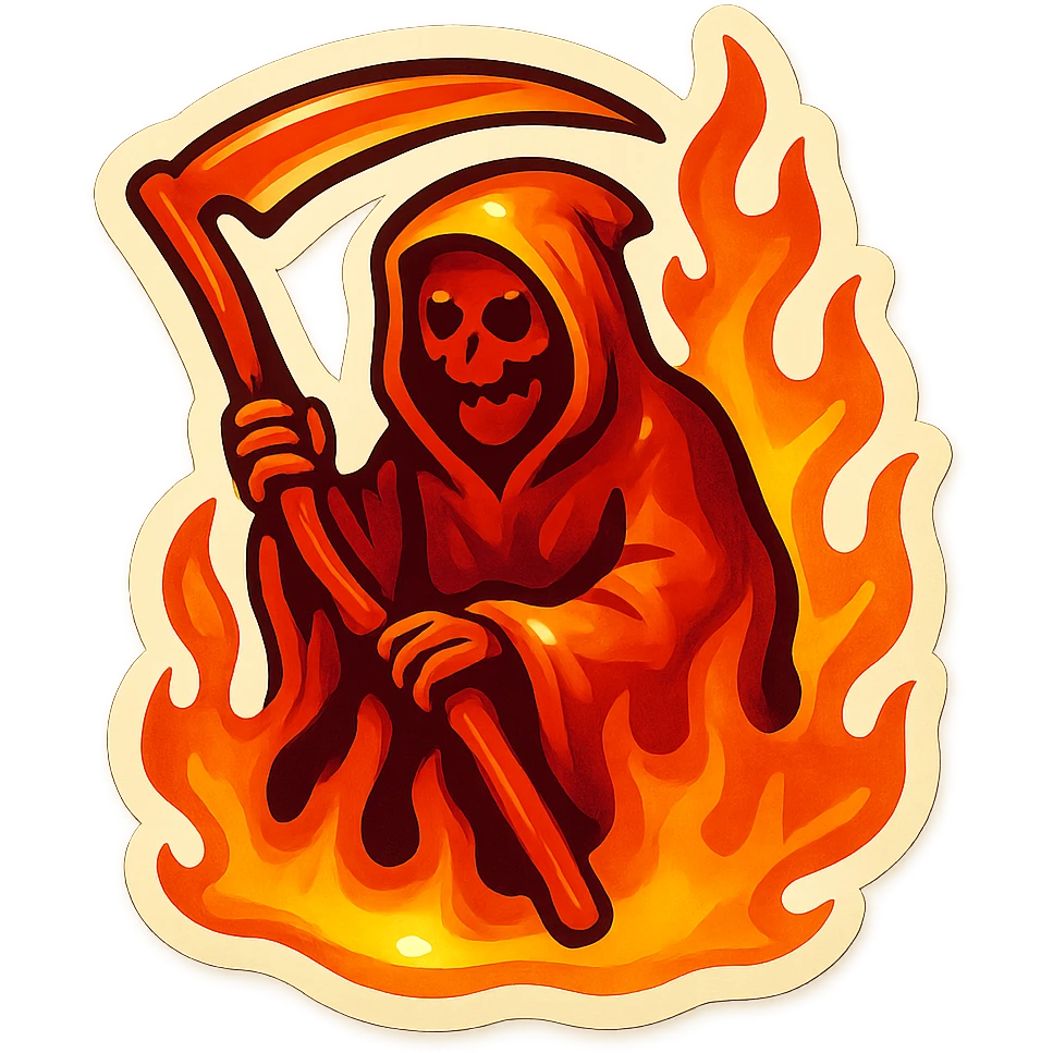 fire grim reaper emoji