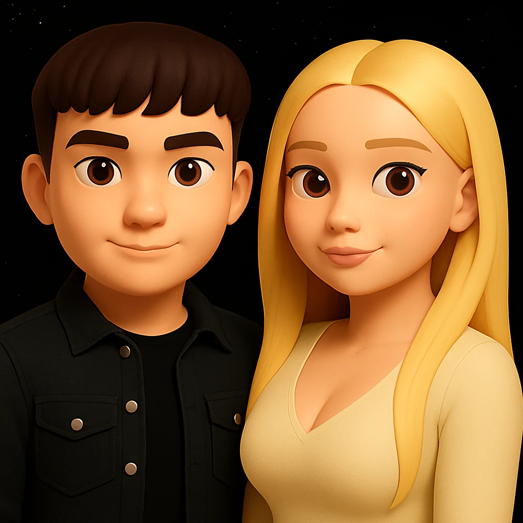 Make the upper body of the girl slightly more volumetric for a more balanced silhouette, while preserving the 3D emoji style and overall appearance. Maintain the original 3D fluent emoji look and feel. emoji