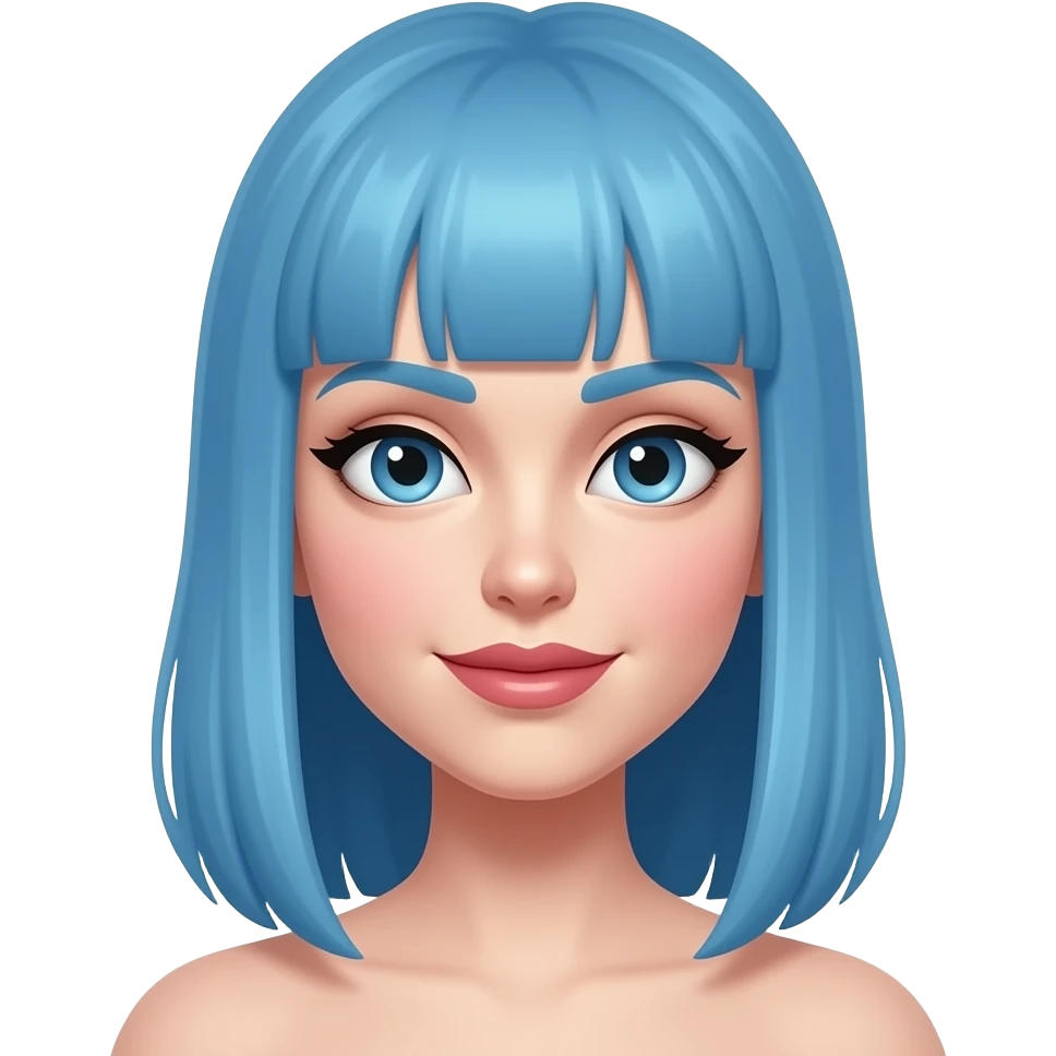 blue haired lesbian ghost more lesbian emoji