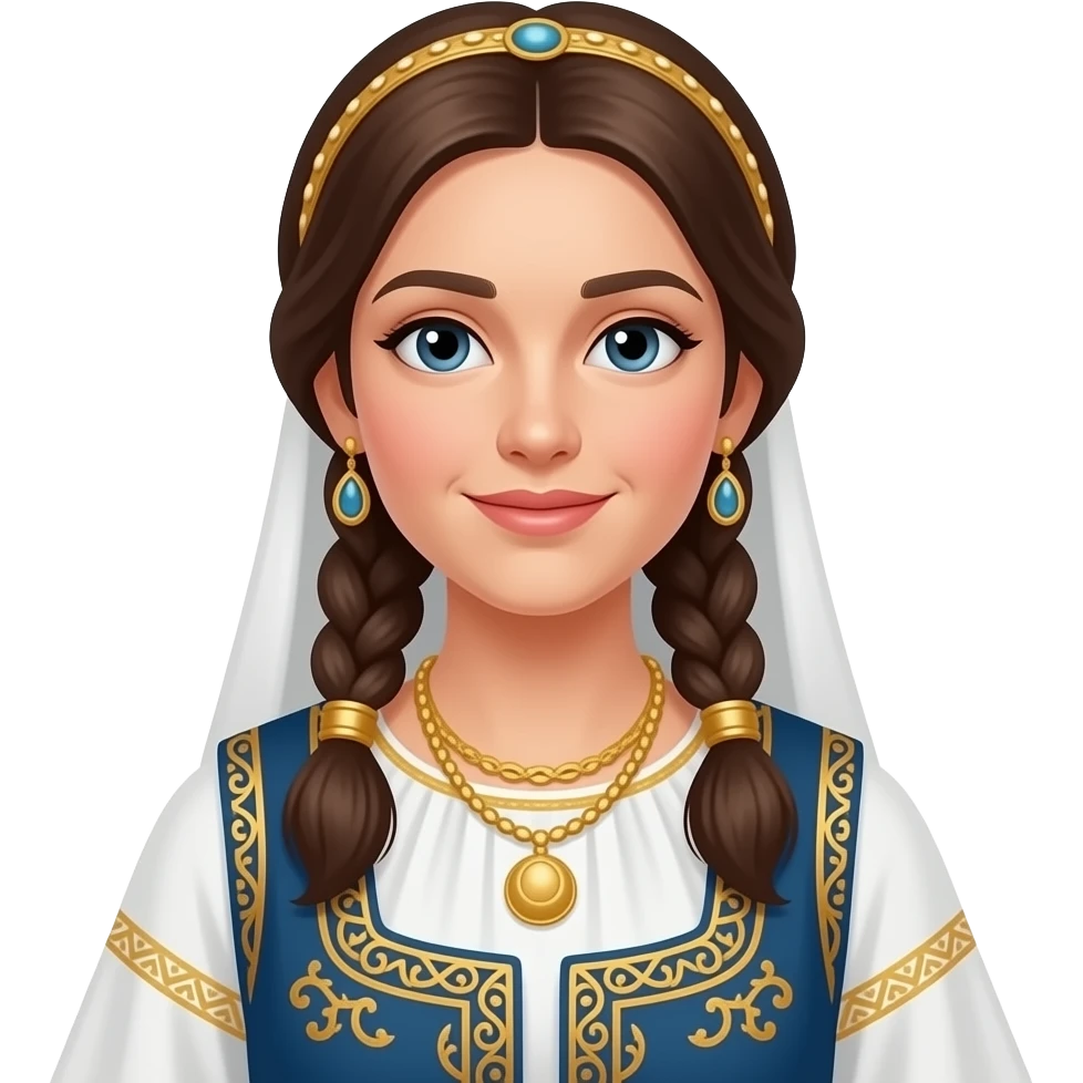 vestido tradicional mujer griega emoji