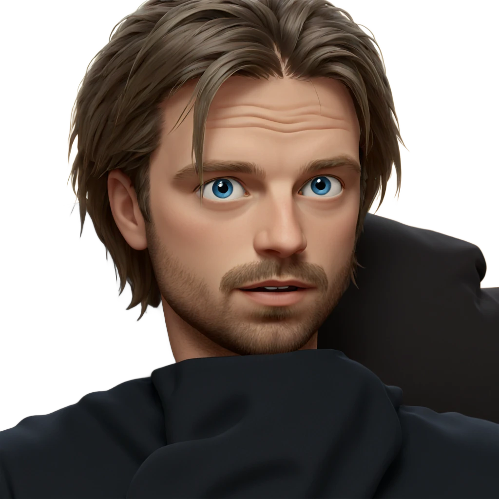 blue eyed boy with beard emoji