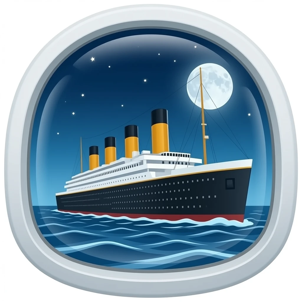 titanic ship window emoji