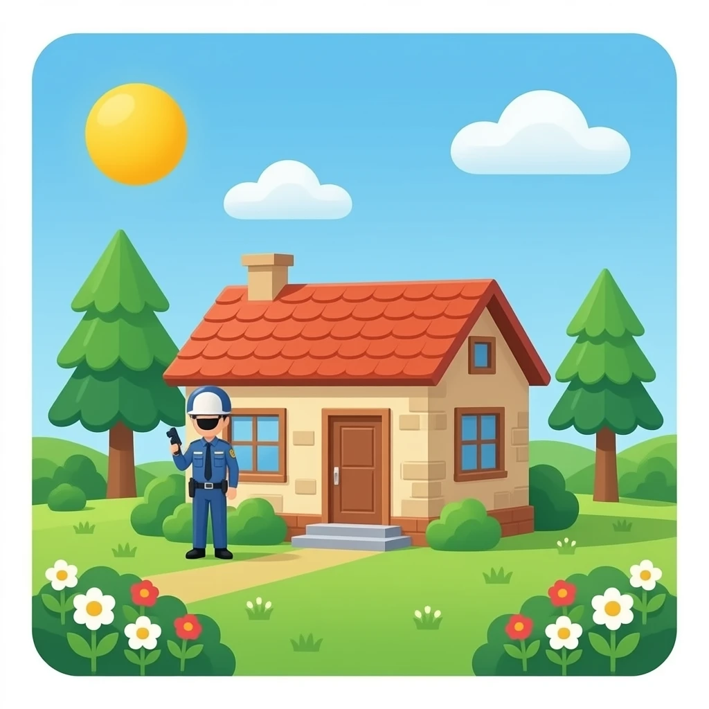 vivienda basica para personal de seguridad emoji