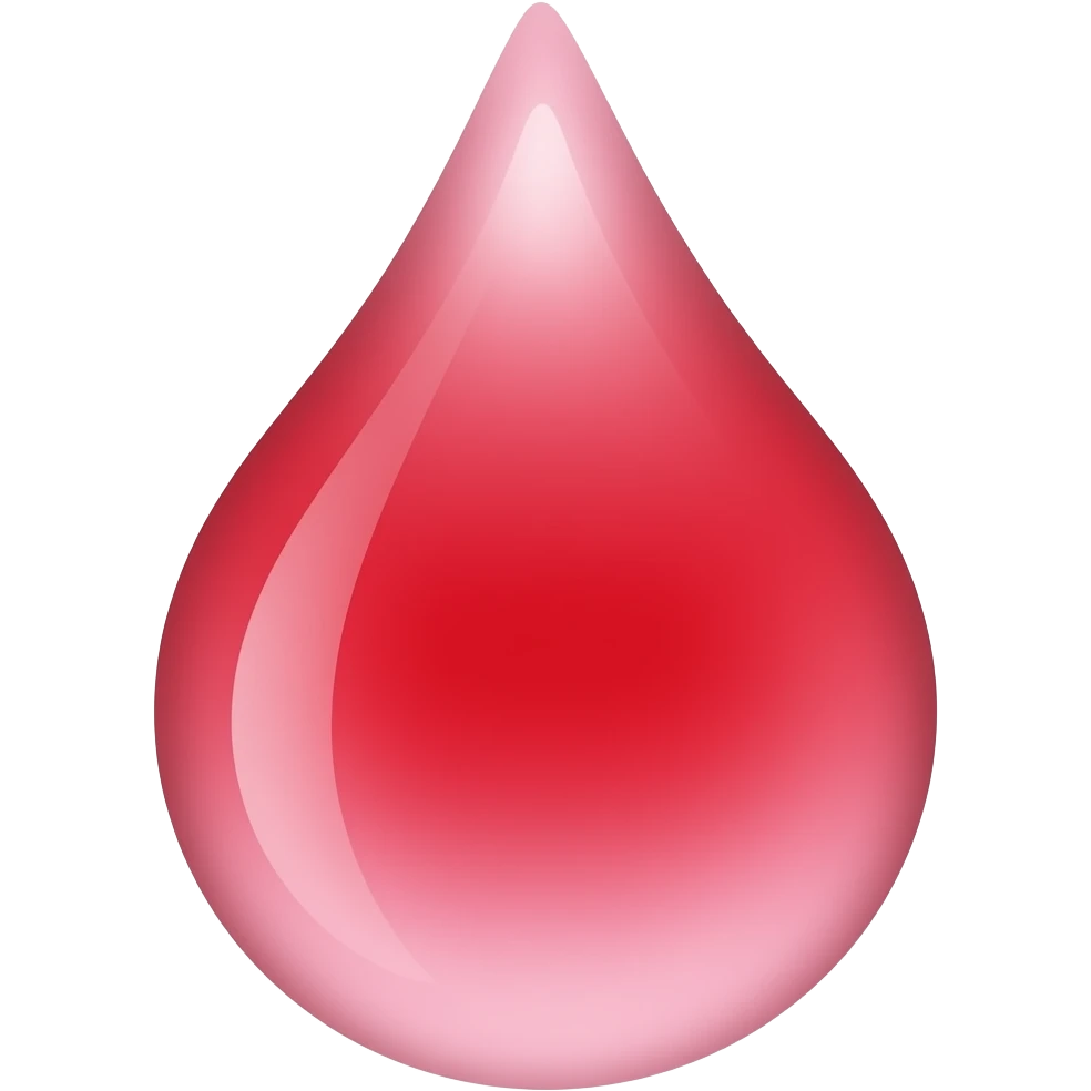 Pink blood emoji