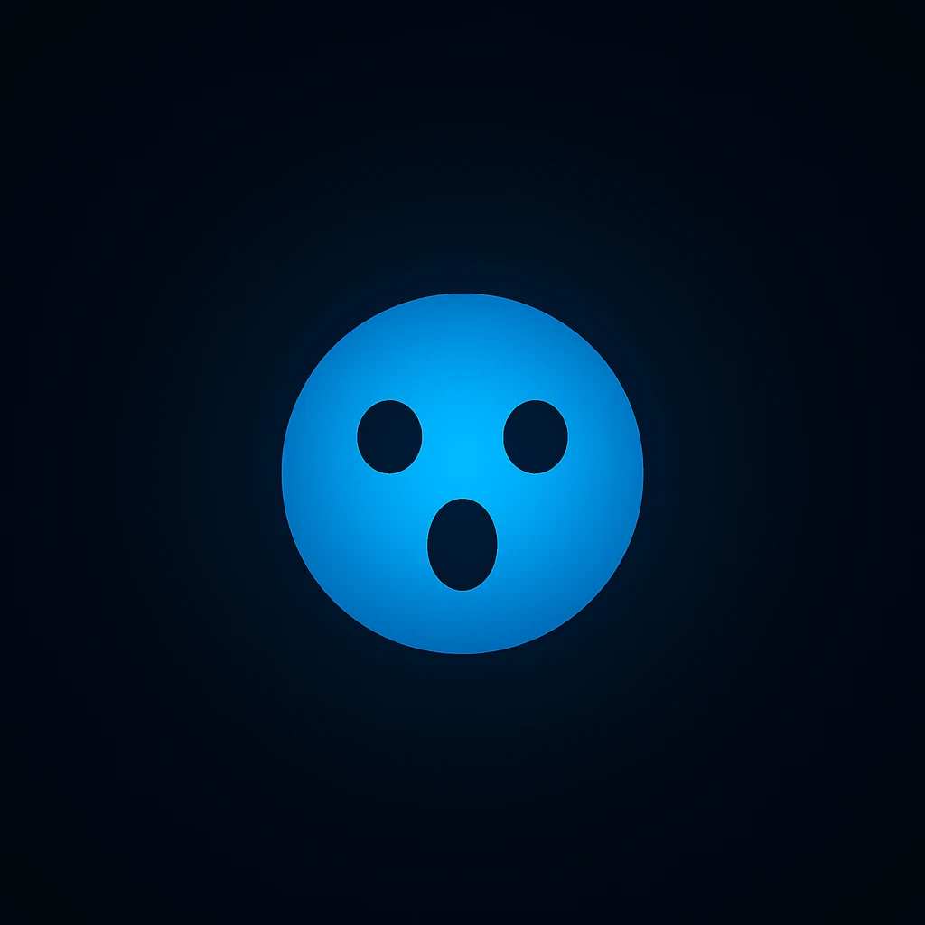 Create an ultra minimal, expressive Discord orb with a new surprised expression in the style of imagen-4-fast-KaUtLiSA10F. Focus on the orb's minimalism and expressiveness with a surprised mood. emoji