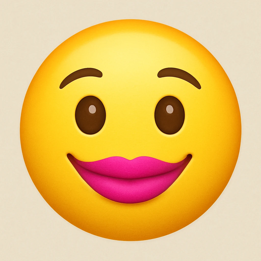 pink lipstick emoji emoji