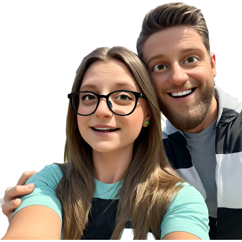 cheerful outdoor selfie moment emoji