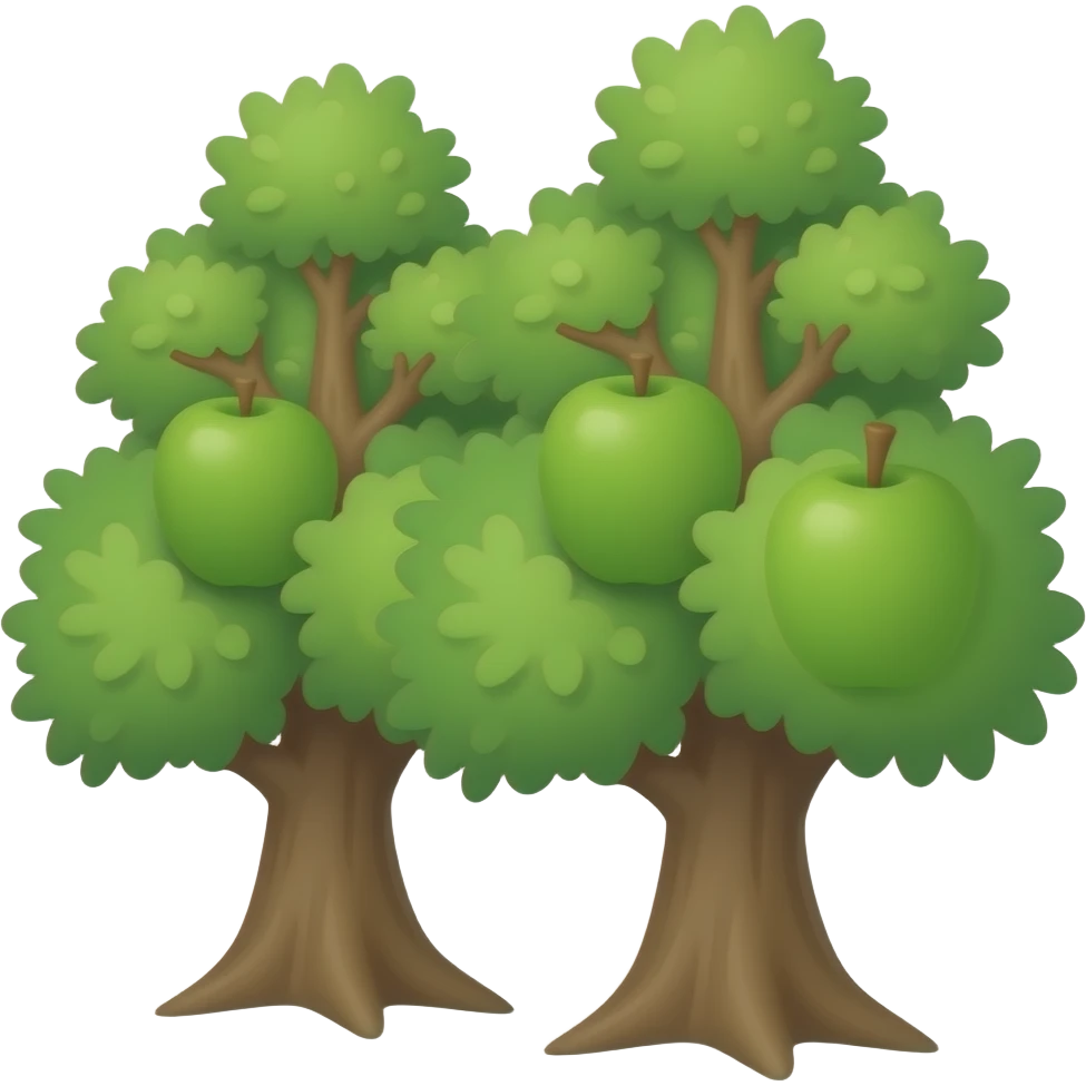 Apple tree emoji