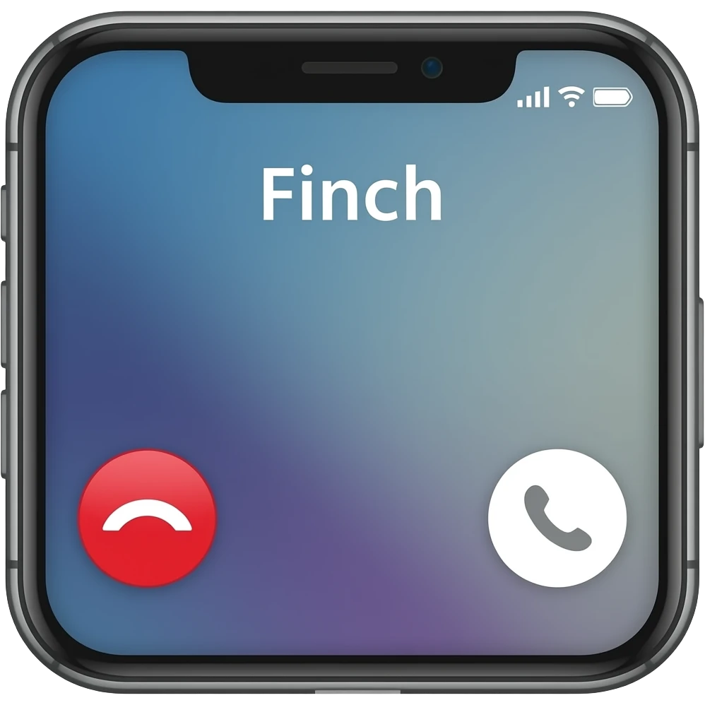 Incoming Call 📞 From Finch emoji