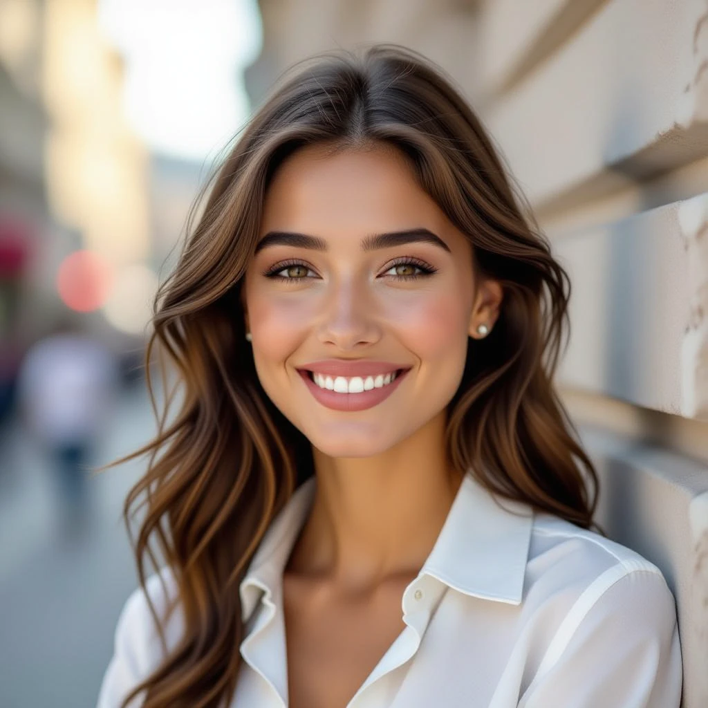 нарисуй в таком же стиле как девушка во вложении человека на втором фото, без фона emoji