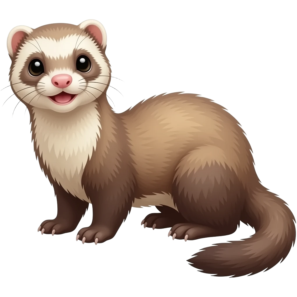 The joyful ferret emoji