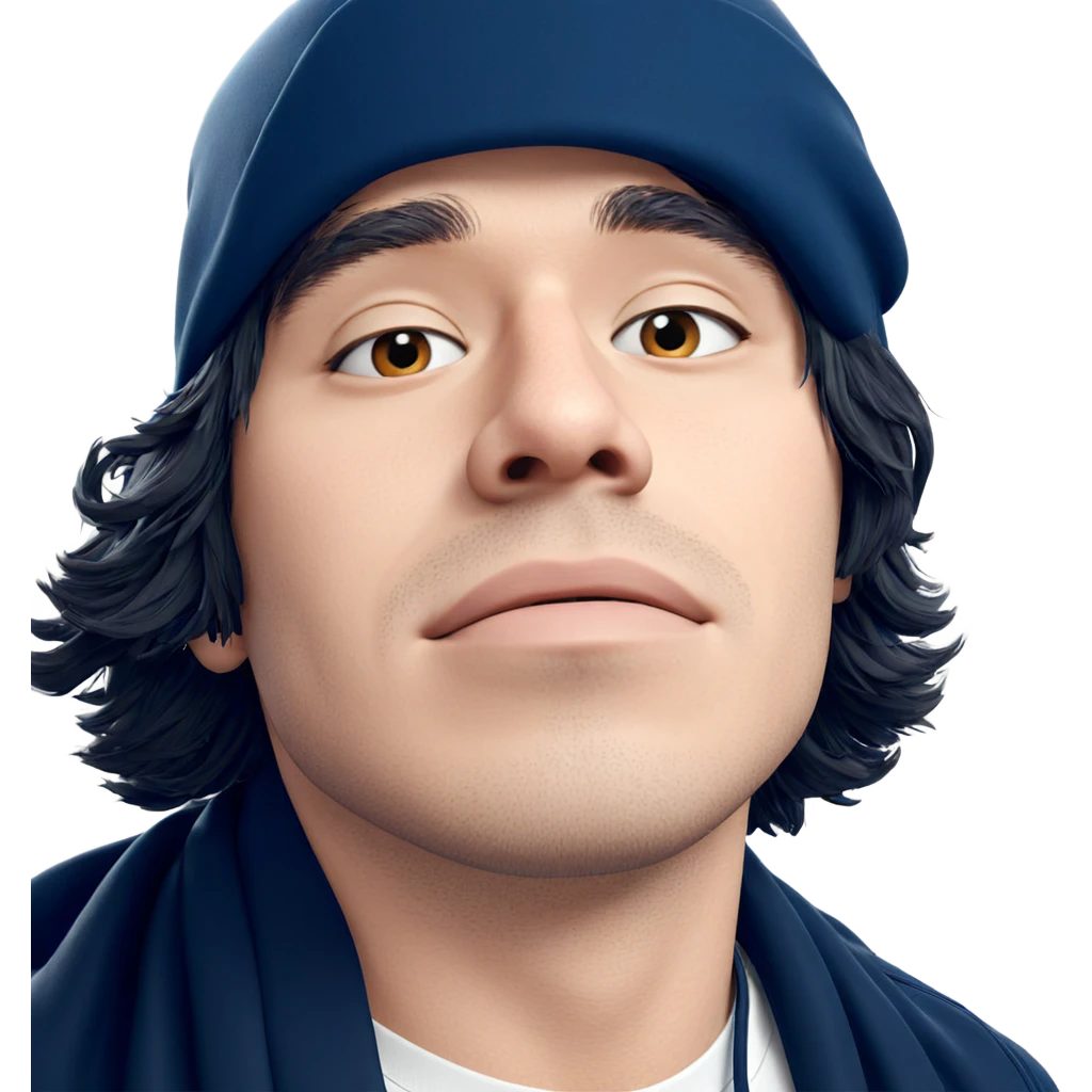 portrait of a solo male emoji