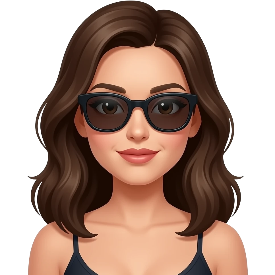 Woman sexy sunglasses emoji