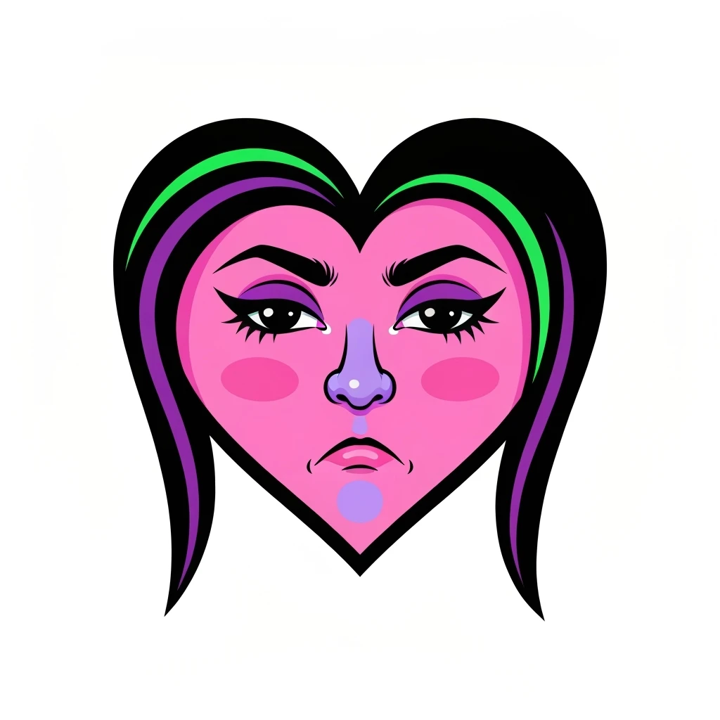 cute emo heart emoji