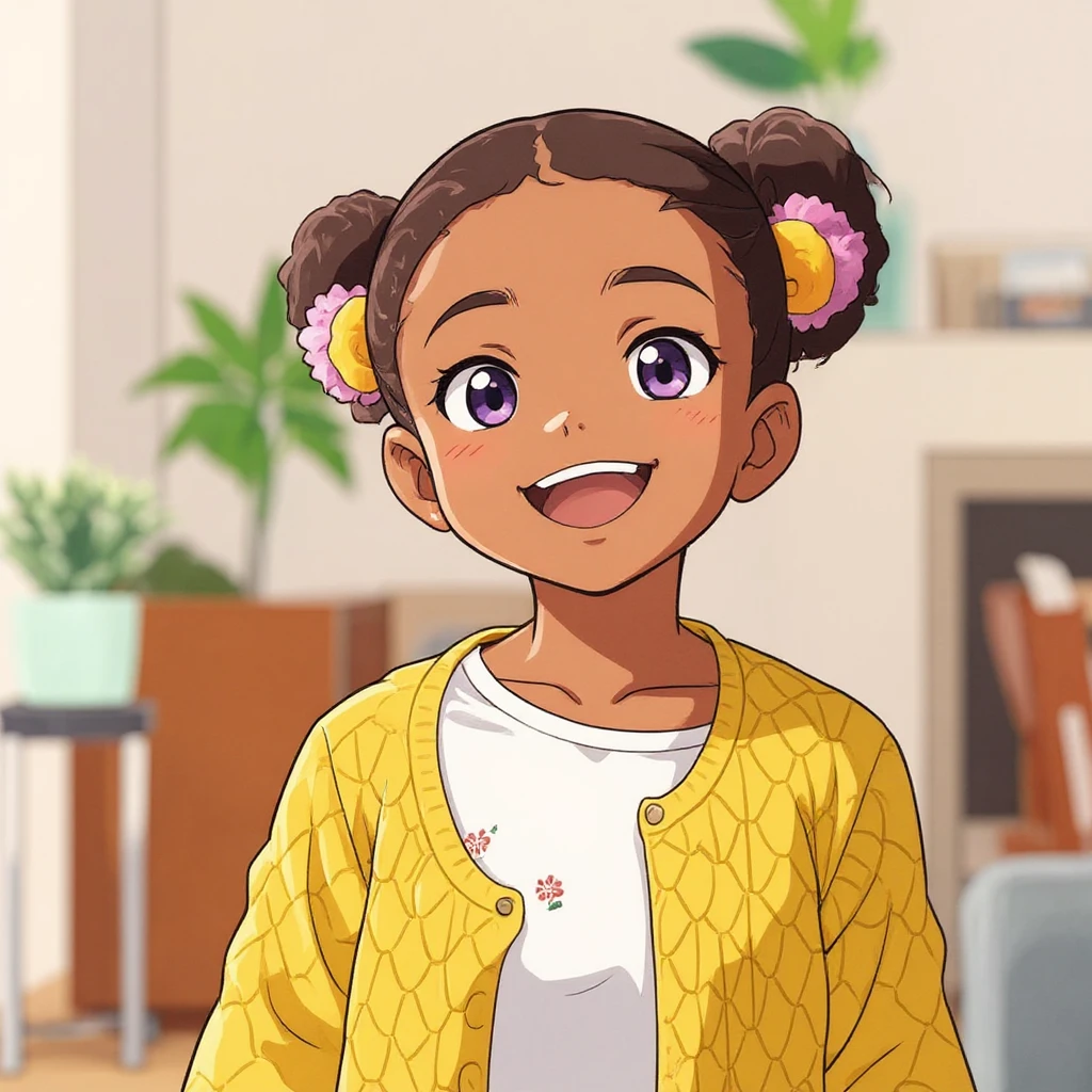 turn her into anime style emoji