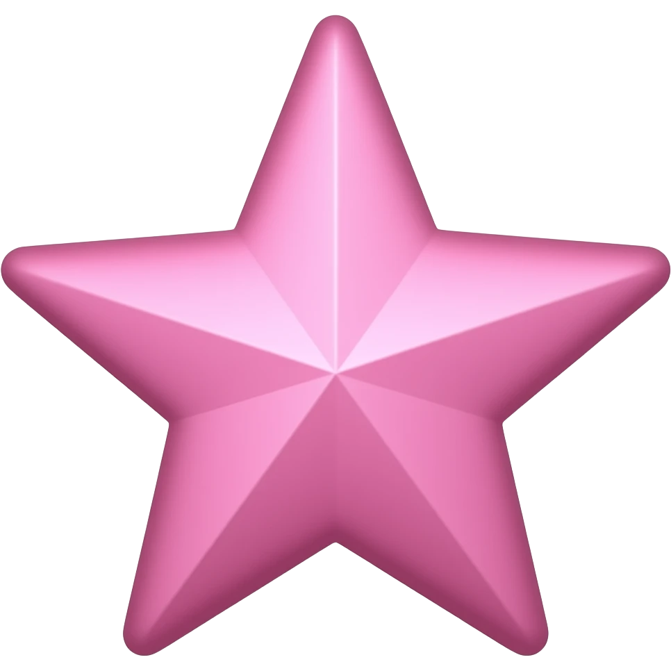 Like pink star  no lines in it emoji