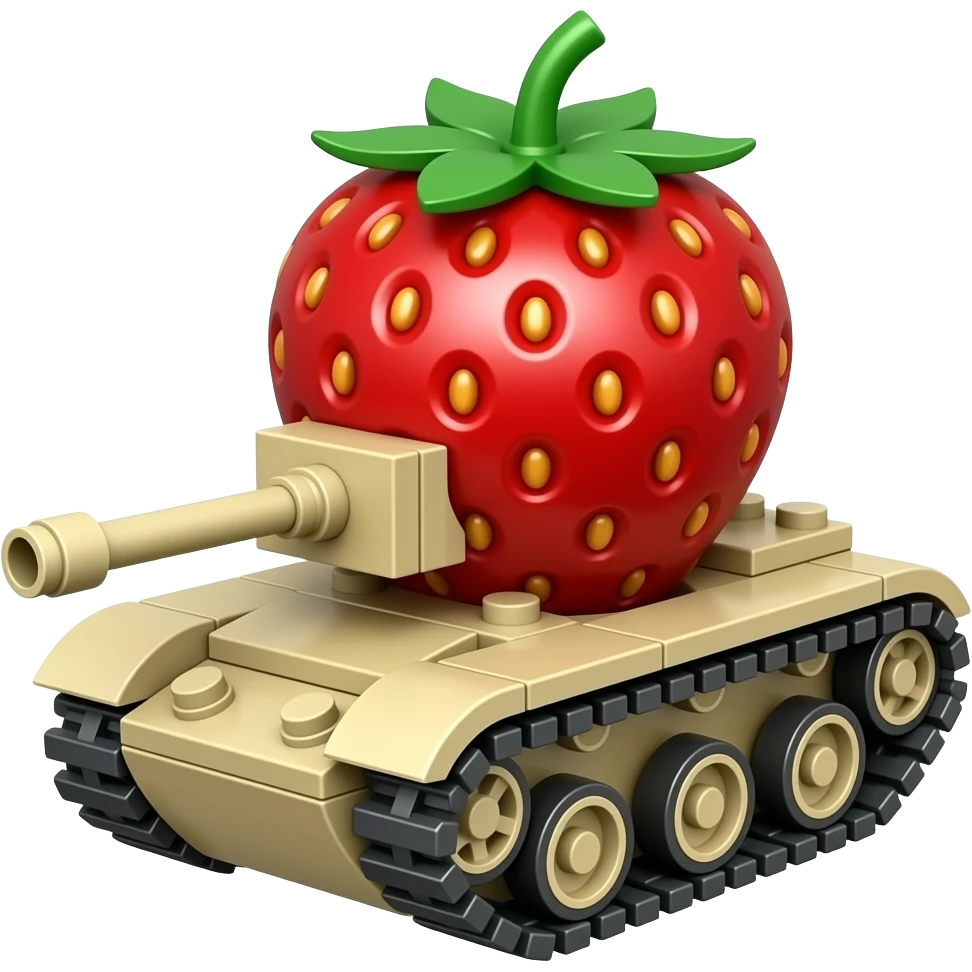 strawberry lego tank emoji