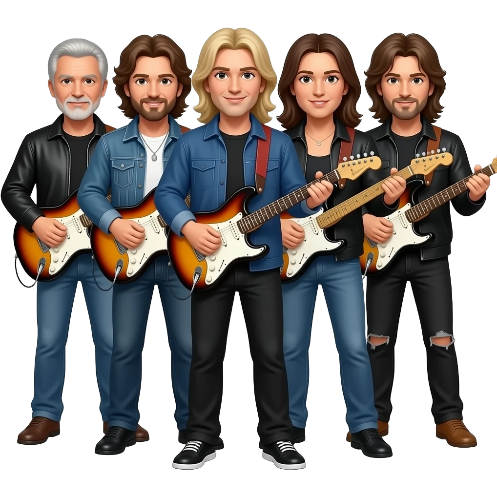 superstars music oldies guitar-heroes group emoji