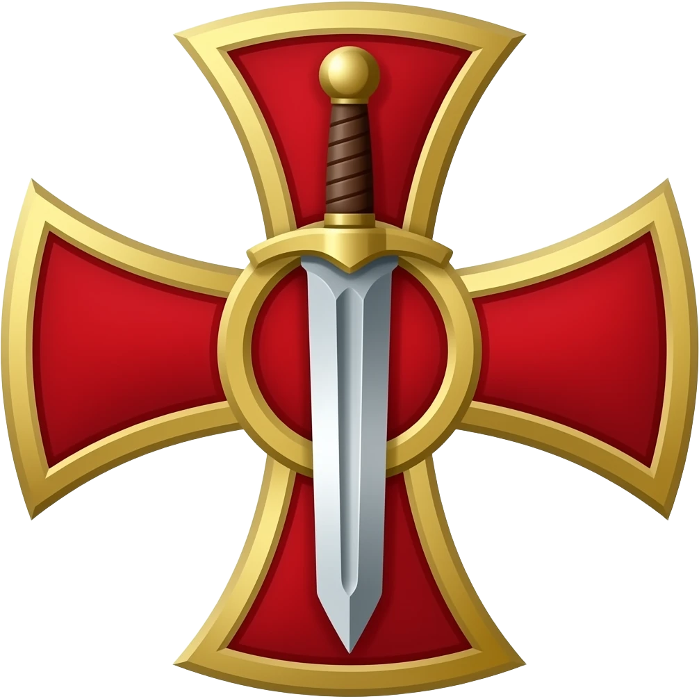 Templar cross with sword in middle emoji