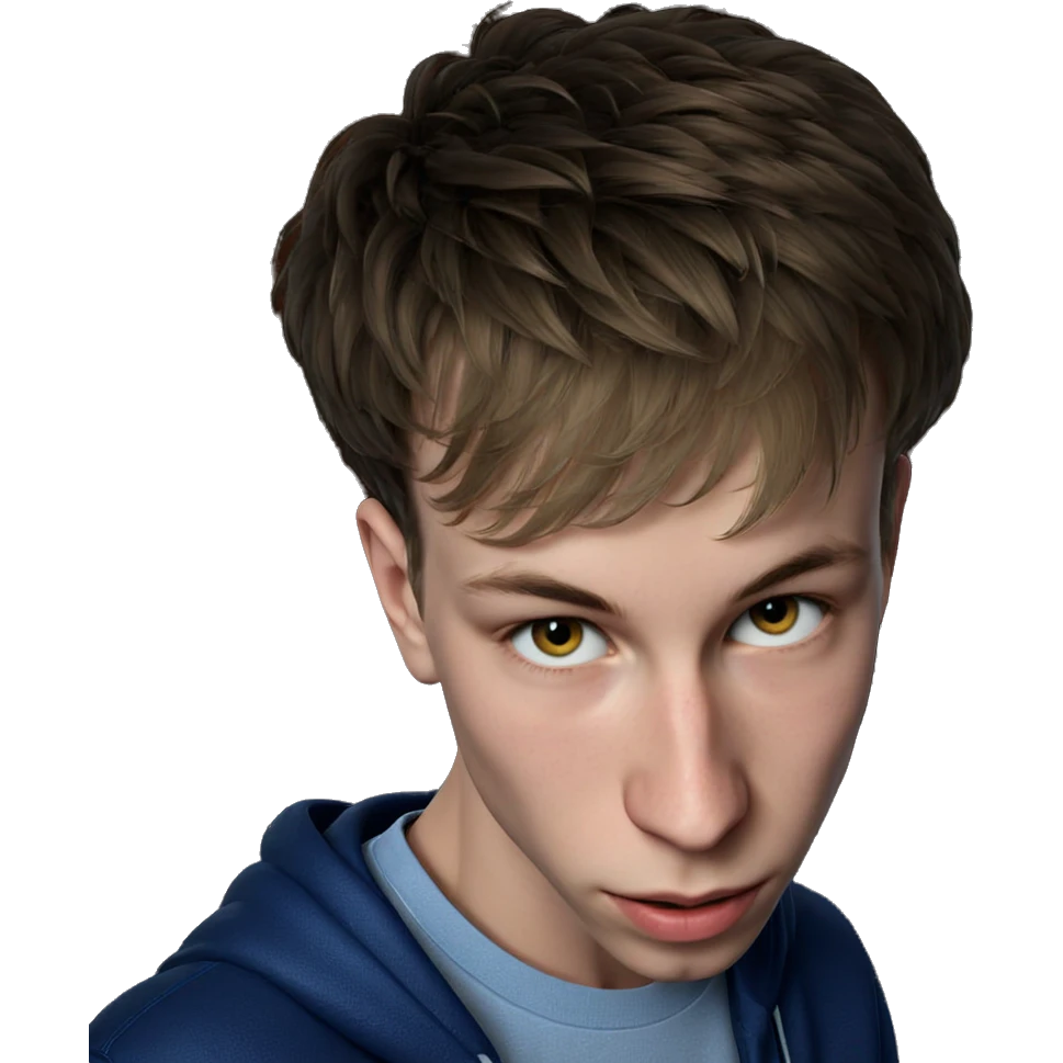 realistic portrait of boy emoji