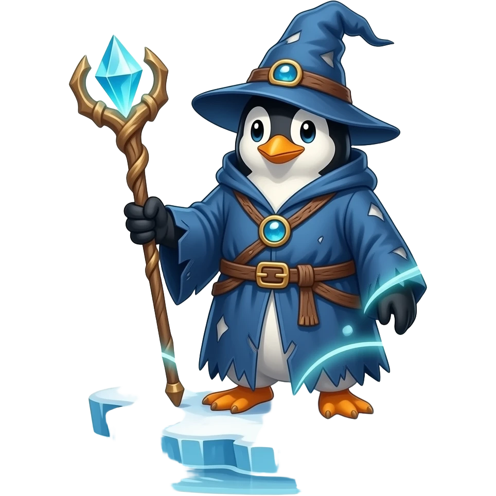 Penguin Wizard emoji