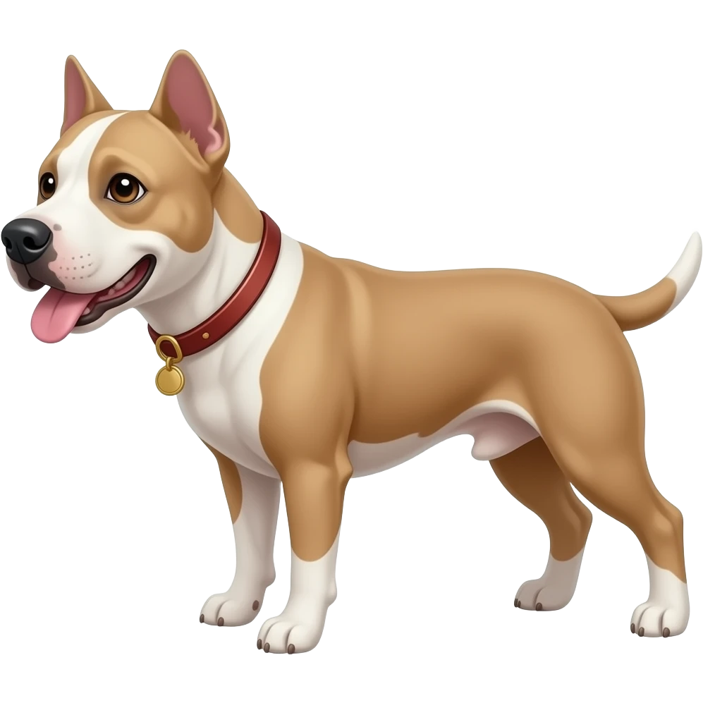 Dogo argentino saying in speech bubble "I love you mummy" emoji